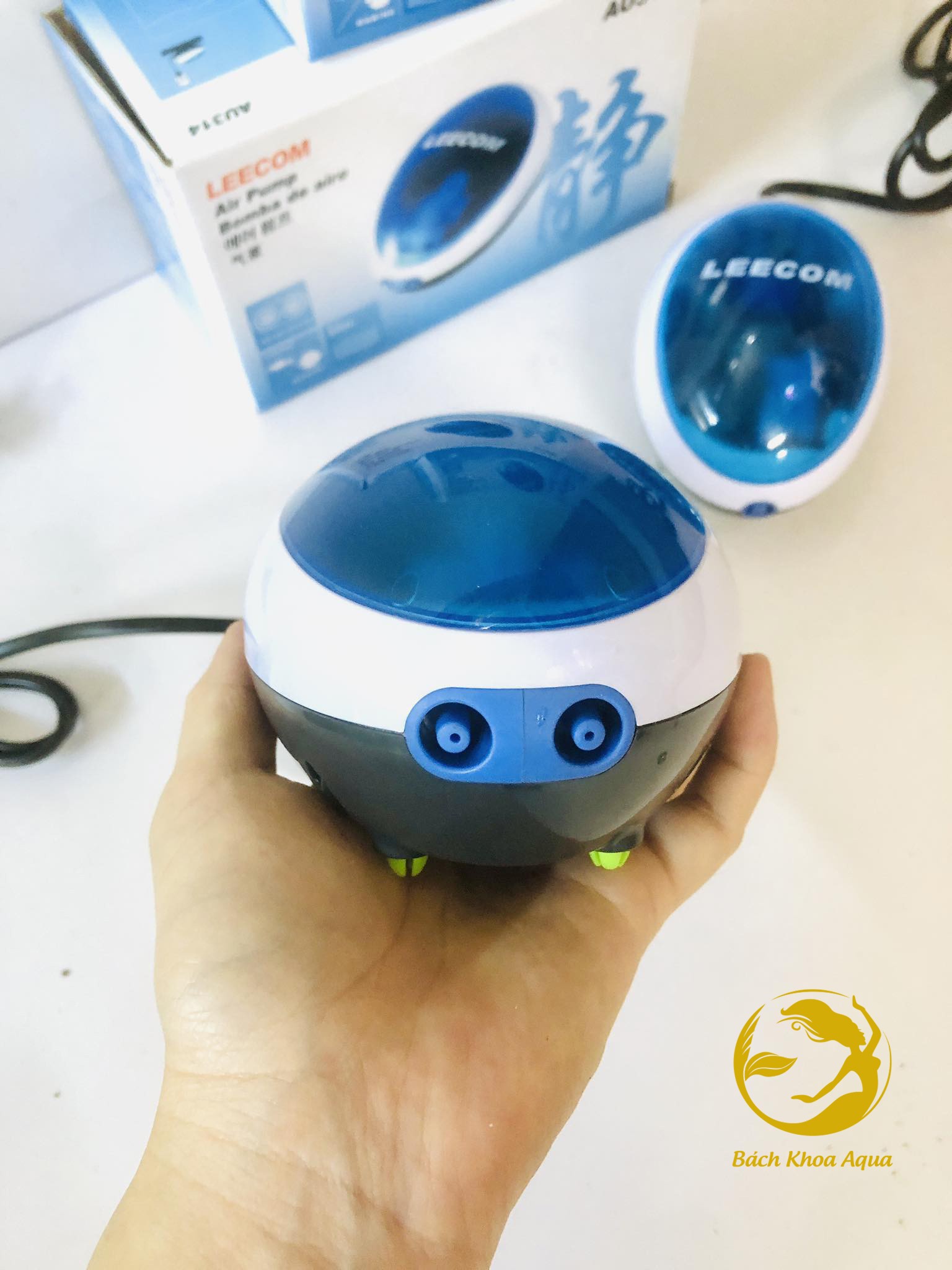 Máy sủi Leecom 1 vòi - 2 vòi cho bể cá